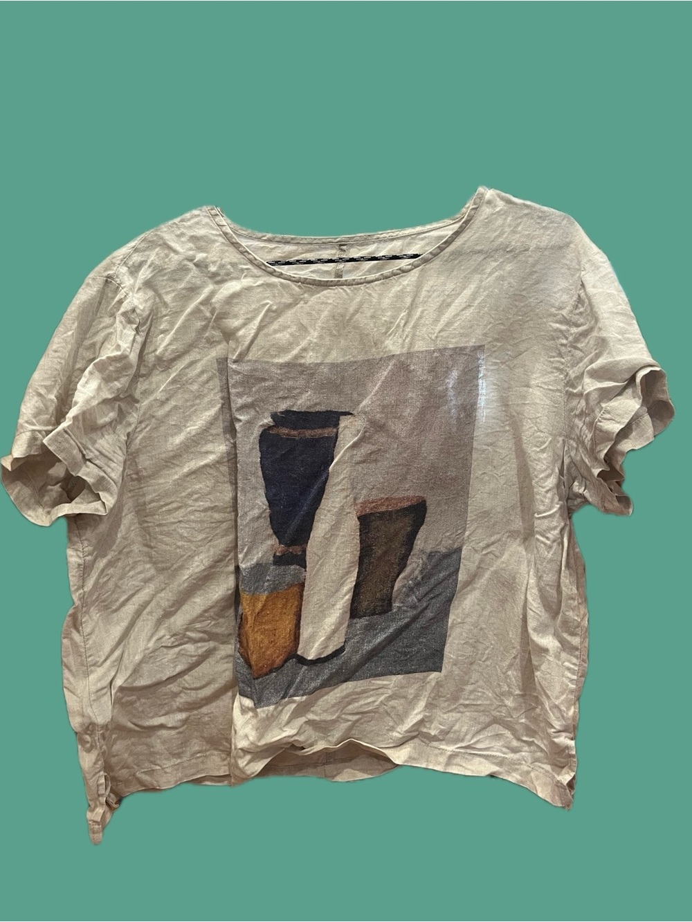 Linen Still Life Short-Sleeve Tee